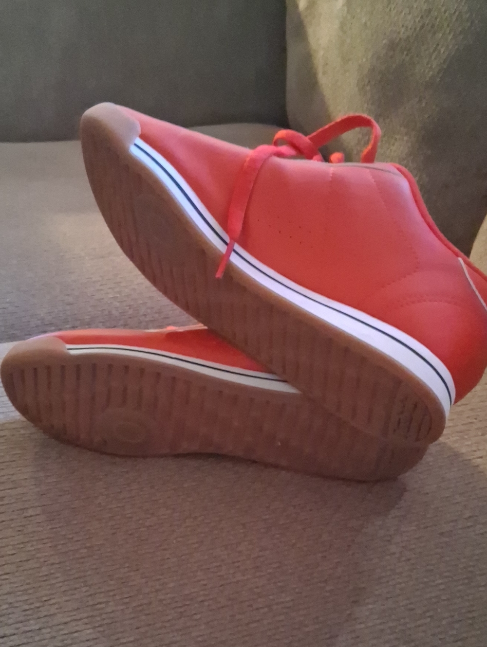 Reebok Red Lace-Up Sneakers - Picture 2 of 5